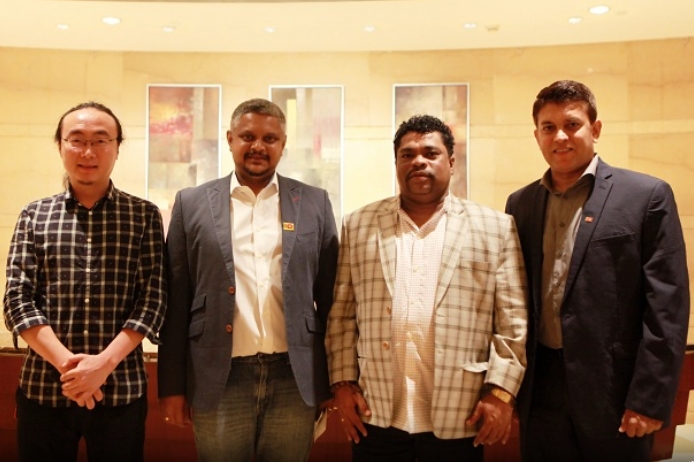 斯里蘭卡國際中文電視台專訪斯里蘭卡議會代表團